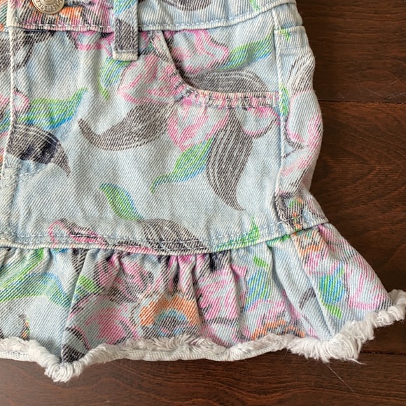 Levi Strauss Denim Skirt - floral print - Picture 8 of 14